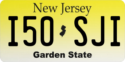 NJ license plate I50SJI