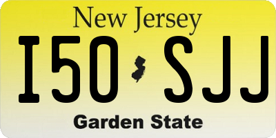 NJ license plate I50SJJ