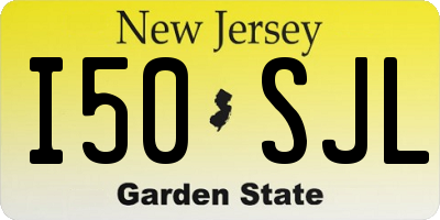 NJ license plate I50SJL