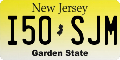NJ license plate I50SJM