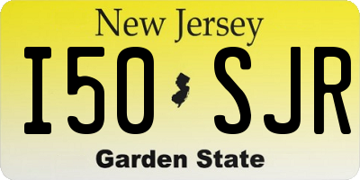 NJ license plate I50SJR