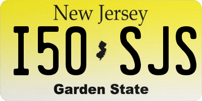 NJ license plate I50SJS
