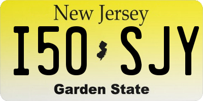 NJ license plate I50SJY