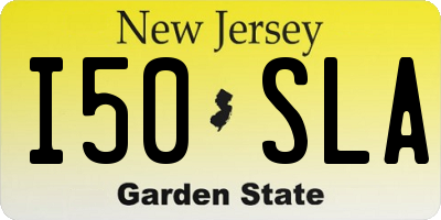 NJ license plate I50SLA