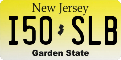 NJ license plate I50SLB