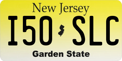 NJ license plate I50SLC