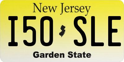 NJ license plate I50SLE