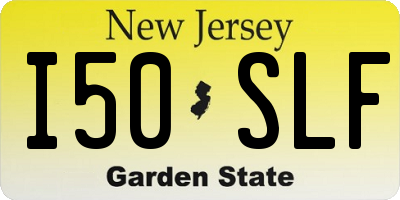 NJ license plate I50SLF