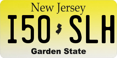 NJ license plate I50SLH