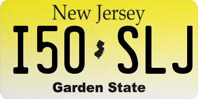 NJ license plate I50SLJ