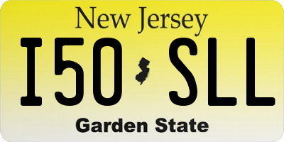 NJ license plate I50SLL
