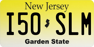 NJ license plate I50SLM