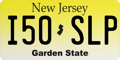NJ license plate I50SLP