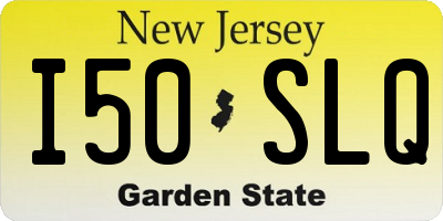NJ license plate I50SLQ