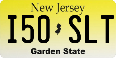 NJ license plate I50SLT