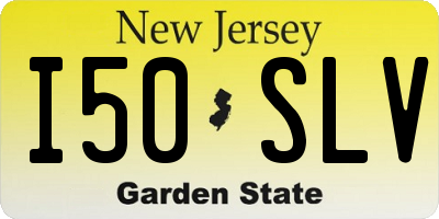 NJ license plate I50SLV