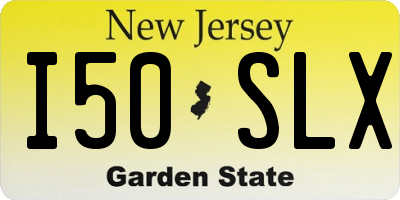 NJ license plate I50SLX