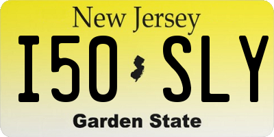 NJ license plate I50SLY