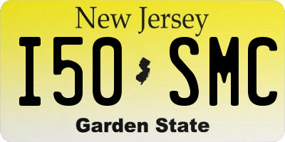 NJ license plate I50SMC