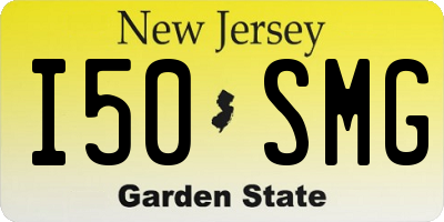 NJ license plate I50SMG