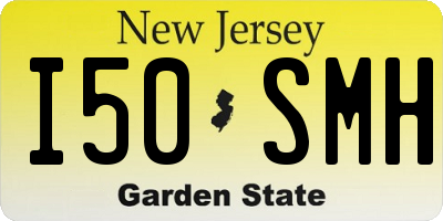 NJ license plate I50SMH