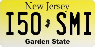 NJ license plate I50SMI