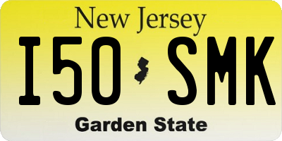 NJ license plate I50SMK