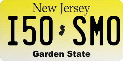 NJ license plate I50SMO