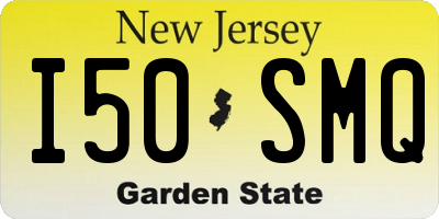 NJ license plate I50SMQ