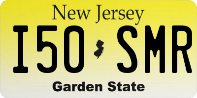 NJ license plate I50SMR