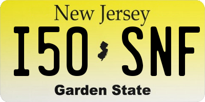 NJ license plate I50SNF