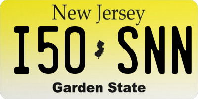 NJ license plate I50SNN