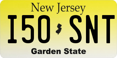 NJ license plate I50SNT