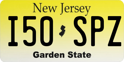 NJ license plate I50SPZ