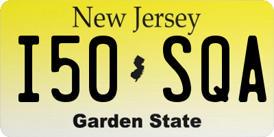 NJ license plate I50SQA