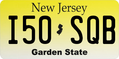 NJ license plate I50SQB