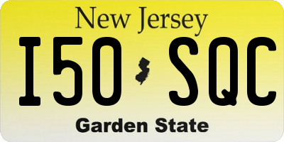 NJ license plate I50SQC