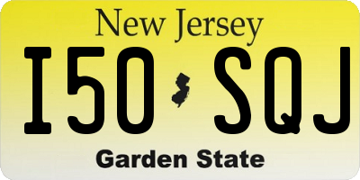 NJ license plate I50SQJ