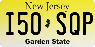 NJ license plate I50SQP
