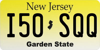 NJ license plate I50SQQ