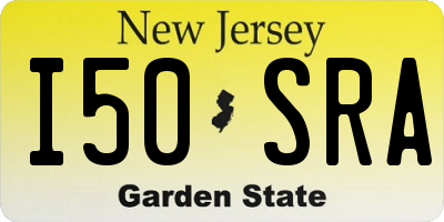 NJ license plate I50SRA