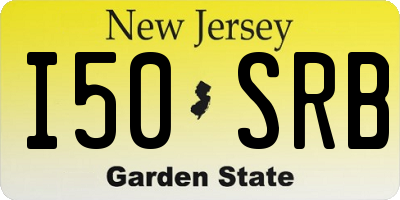 NJ license plate I50SRB