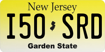 NJ license plate I50SRD