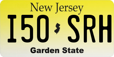 NJ license plate I50SRH