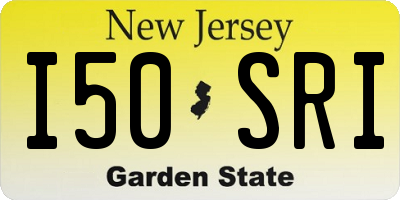 NJ license plate I50SRI