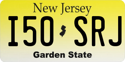 NJ license plate I50SRJ