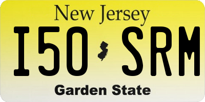 NJ license plate I50SRM