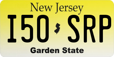 NJ license plate I50SRP