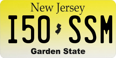 NJ license plate I50SSM