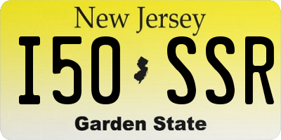 NJ license plate I50SSR